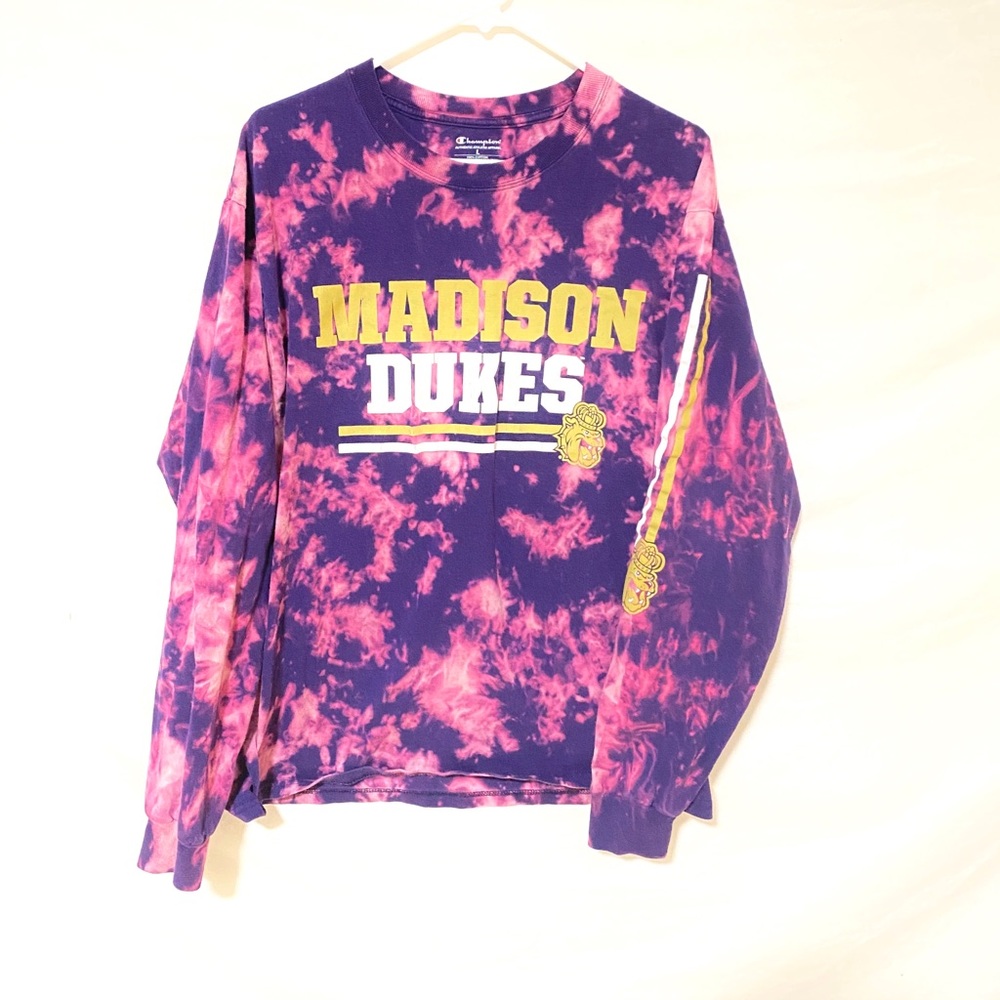 JMU custom dyed tshirt